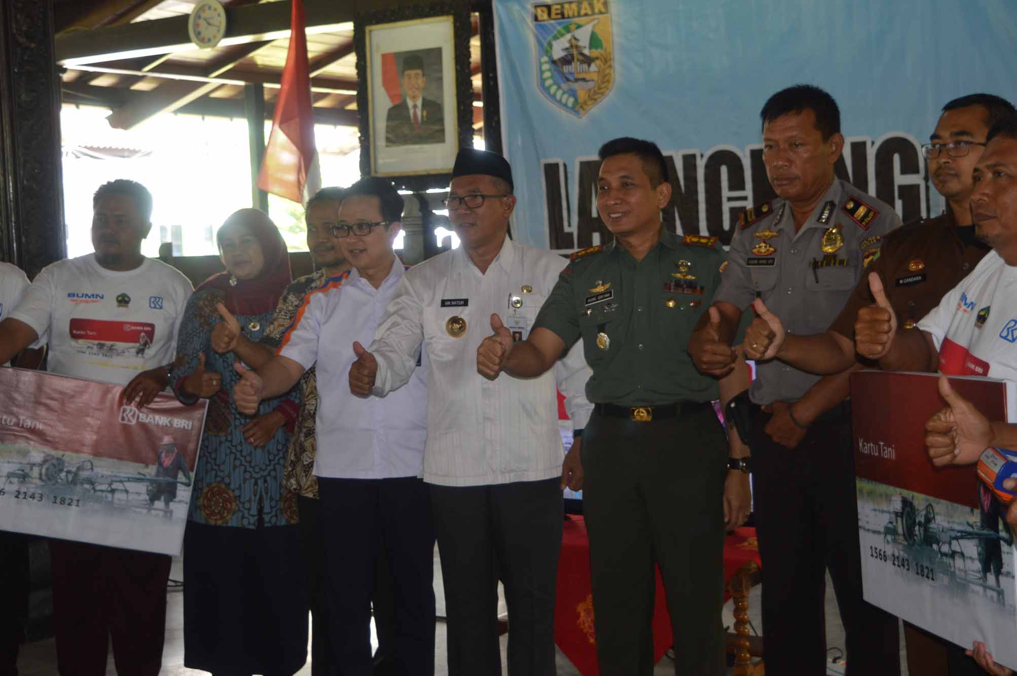 Dandim Demak Hadiri Launching Kartu Tani